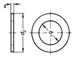 ISO 7092 Washers for Cheese Head Screws